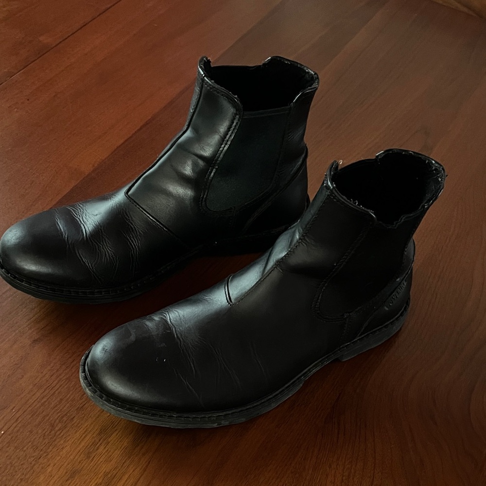 Wolverine Black Leather Men's Chelsea Boots 11